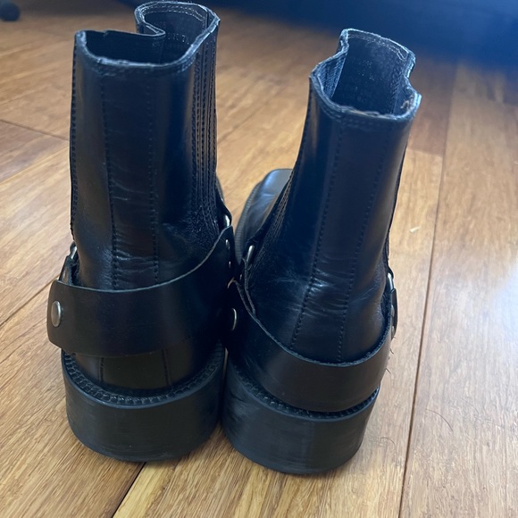 Kenneth Cole Motorcycle Square Toe boots biker boots - Picture 2 of 4